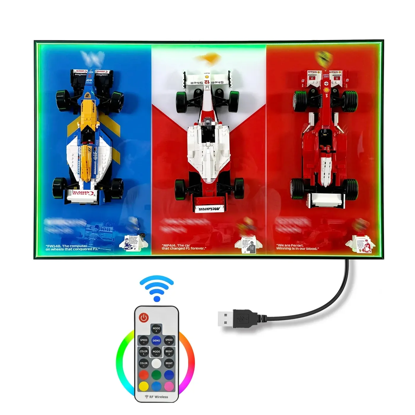 Displayrahmen für LEGO Icons F1 Legends 3-in-1 – Die Krönung des Motorsports — 5