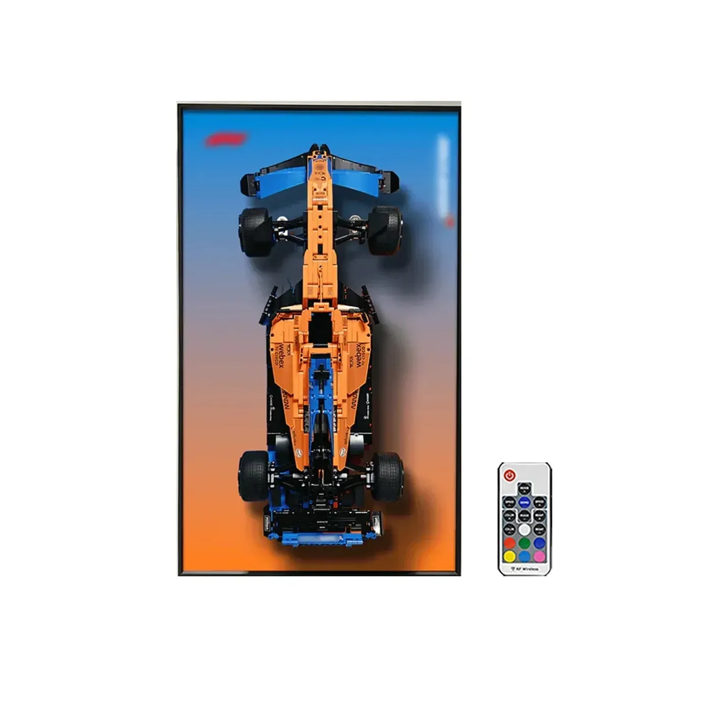 Sieninis eksponavimo rėmas, skirtas LEGO 42141 Technic™ McLaren Formula 1™ Race Car — 30