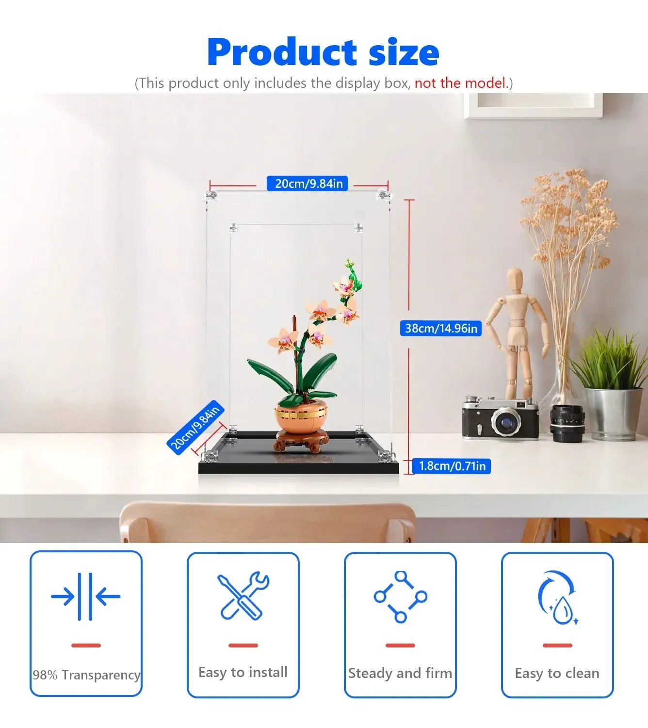 Gablota ekspozycyjna do LEGO® The Botanical Collection Mini Orchid 10343 — 6