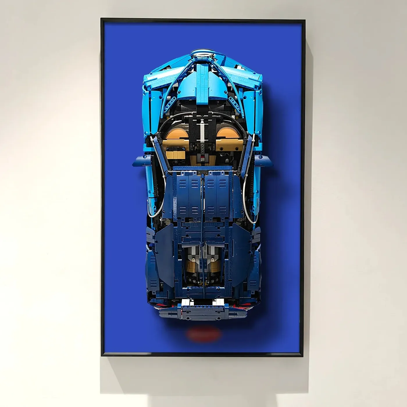 Väggmonterad displayram för LEGO 42083 Technic™ Bugatti Chiron-bil — 4
