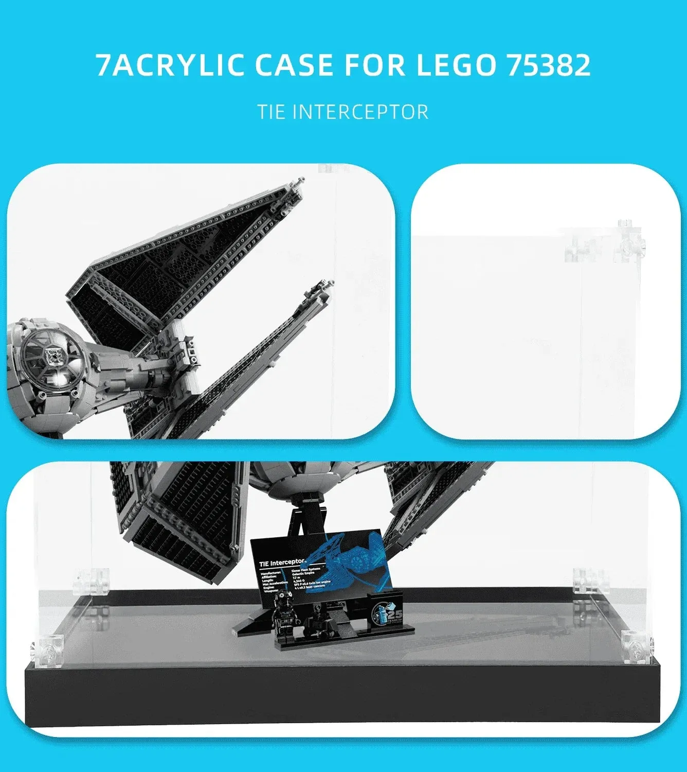 Vitrine für LEGO Star Wars TIE Interceptor 75382 — 4