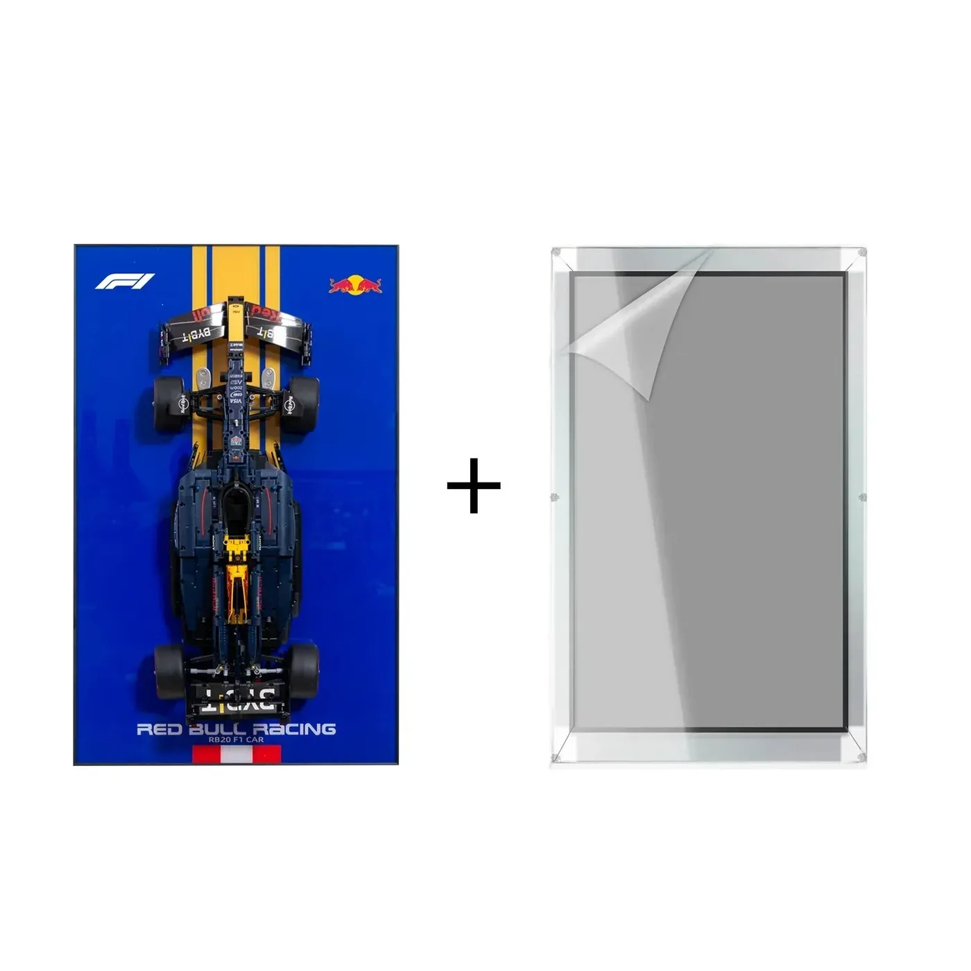 Wall display frame for LEGO Oracle Red Bull Racing RB20 F1 Car 42206 — 27