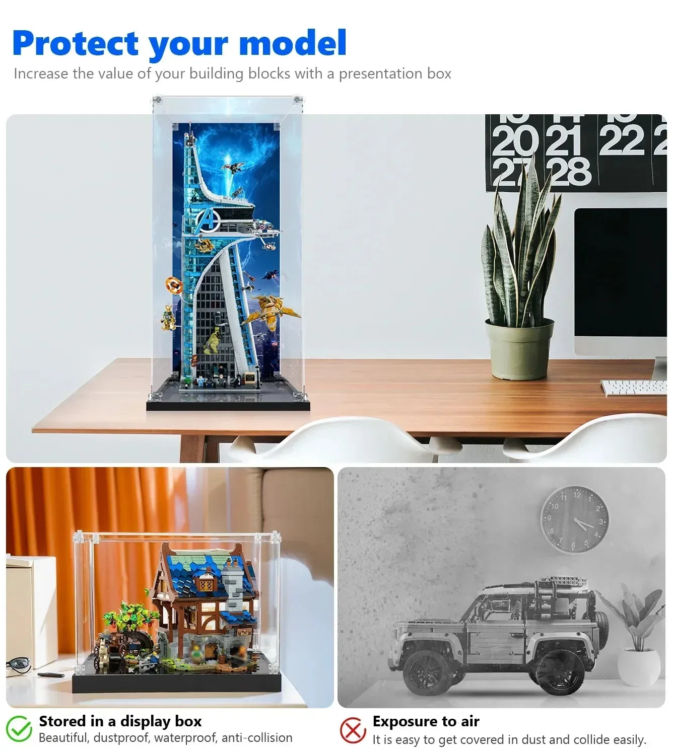 Exklusiv montrar i akryl för LEGO® Marvel Avengers Tower (76269) — 5