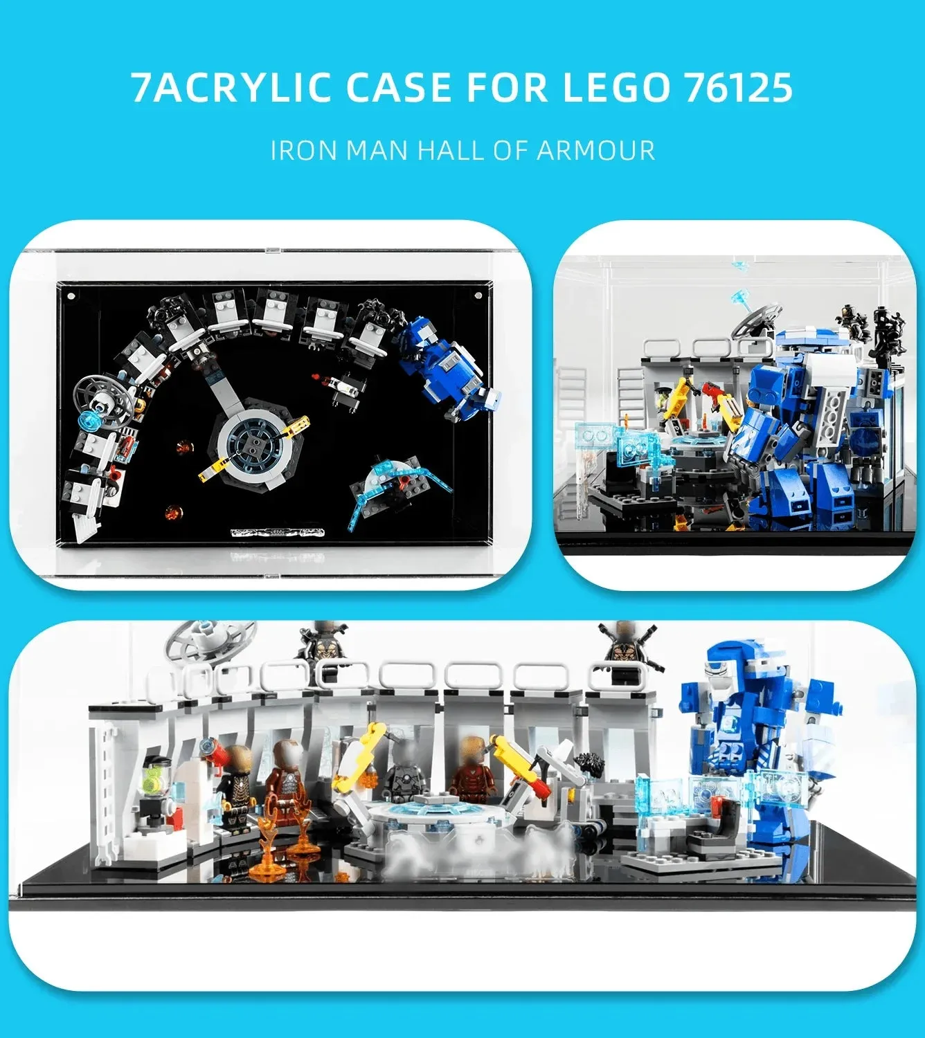 Vitrine für Lego Marvel Iron Man Hall of Armour 76125 — 4