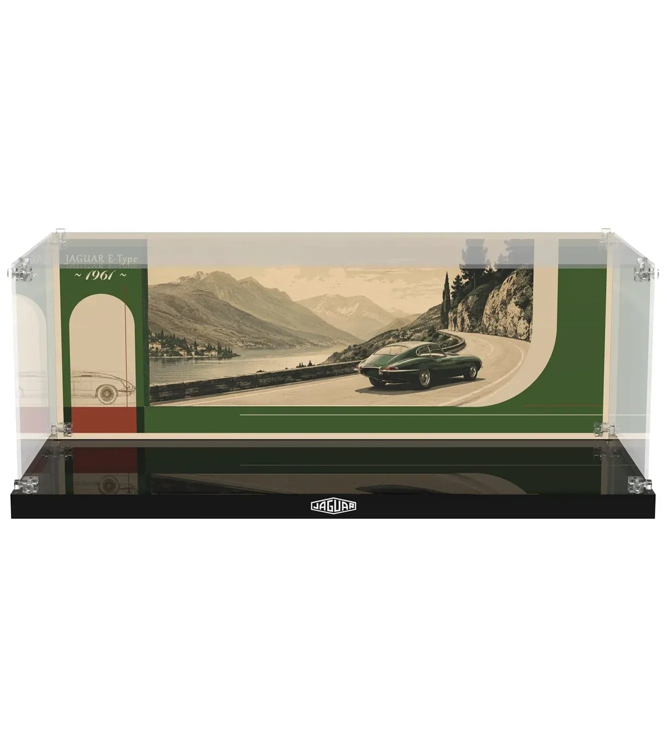 Display case for LEGO® Icons Jaguar E-Type 11381 — 2