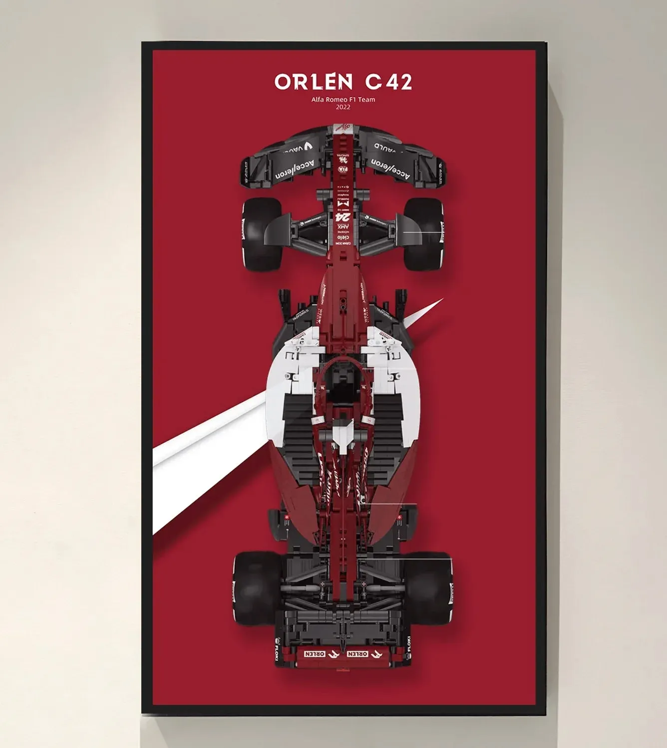 Väggmonterad displayram för Alfa Romeo F1 Team ORLEN C42 C64005