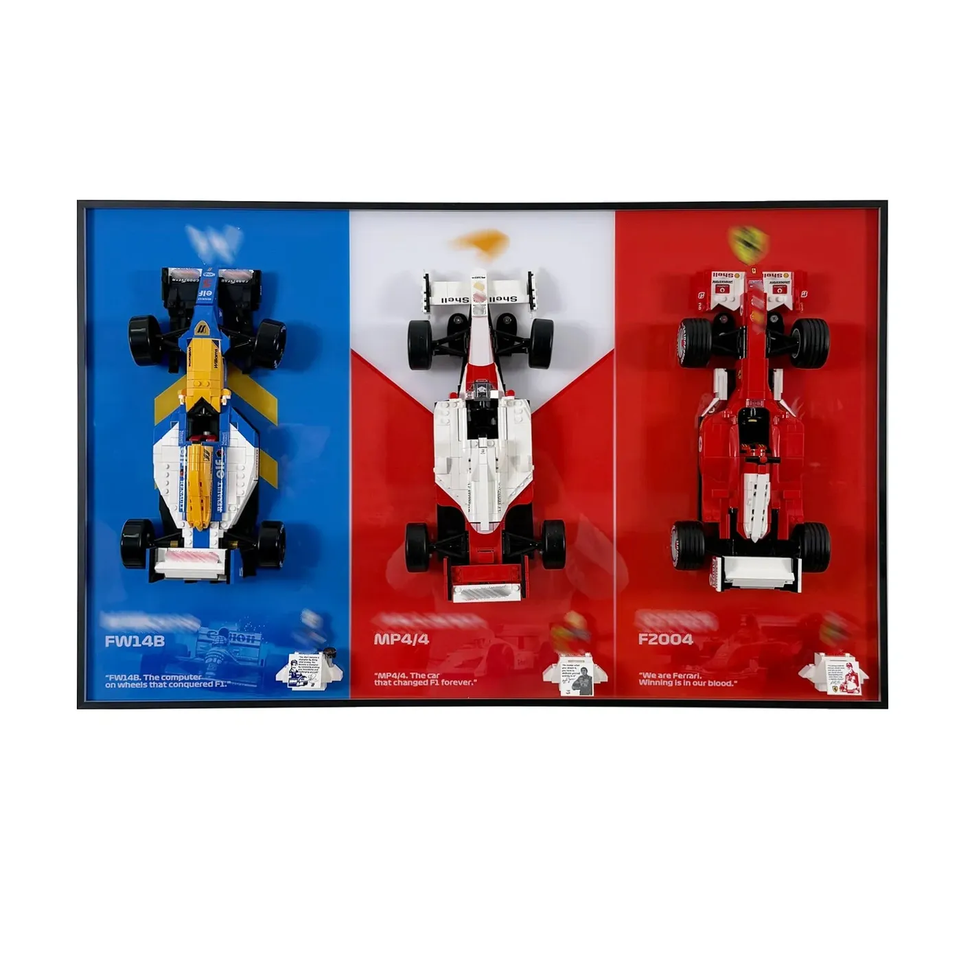 Displayrahmen für LEGO Icons F1 Legends 3-in-1 – Die Krönung des Motorsports