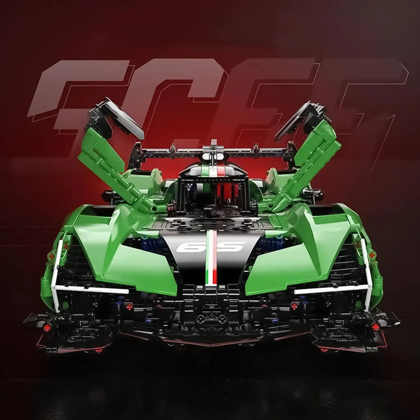 MOCs: BLOCK SC65 Super Racing Car 1:8 (2980 delar) — 4
