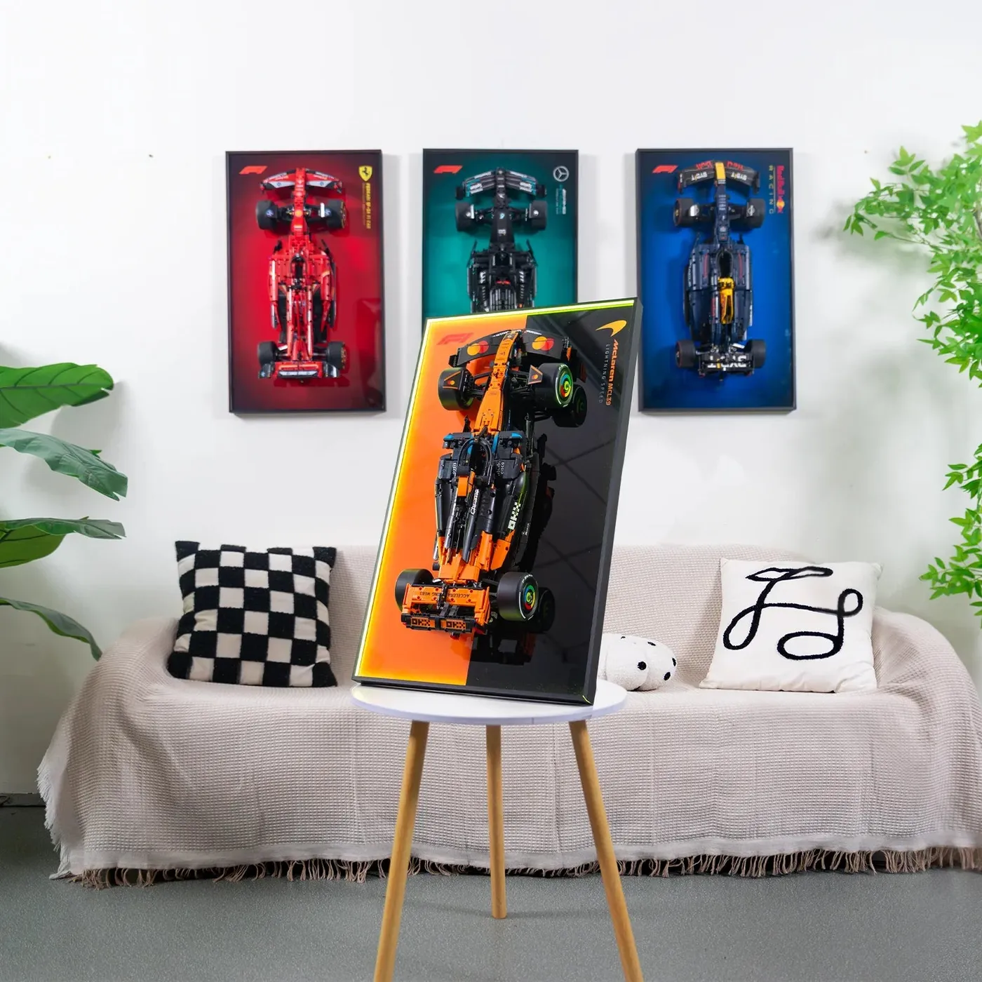 Premium sieninis eksponavimo rėmas, skirtas LEGO Technic McLaren MCL39 F1 Car (42228) — 36