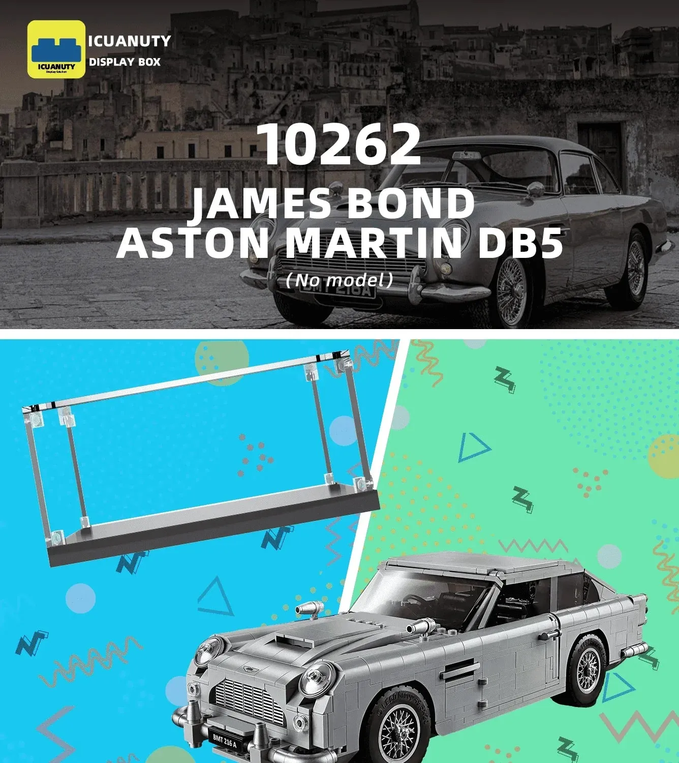 Vitrine für LEGO James Bond Aston Martin DB5 10262 — 4