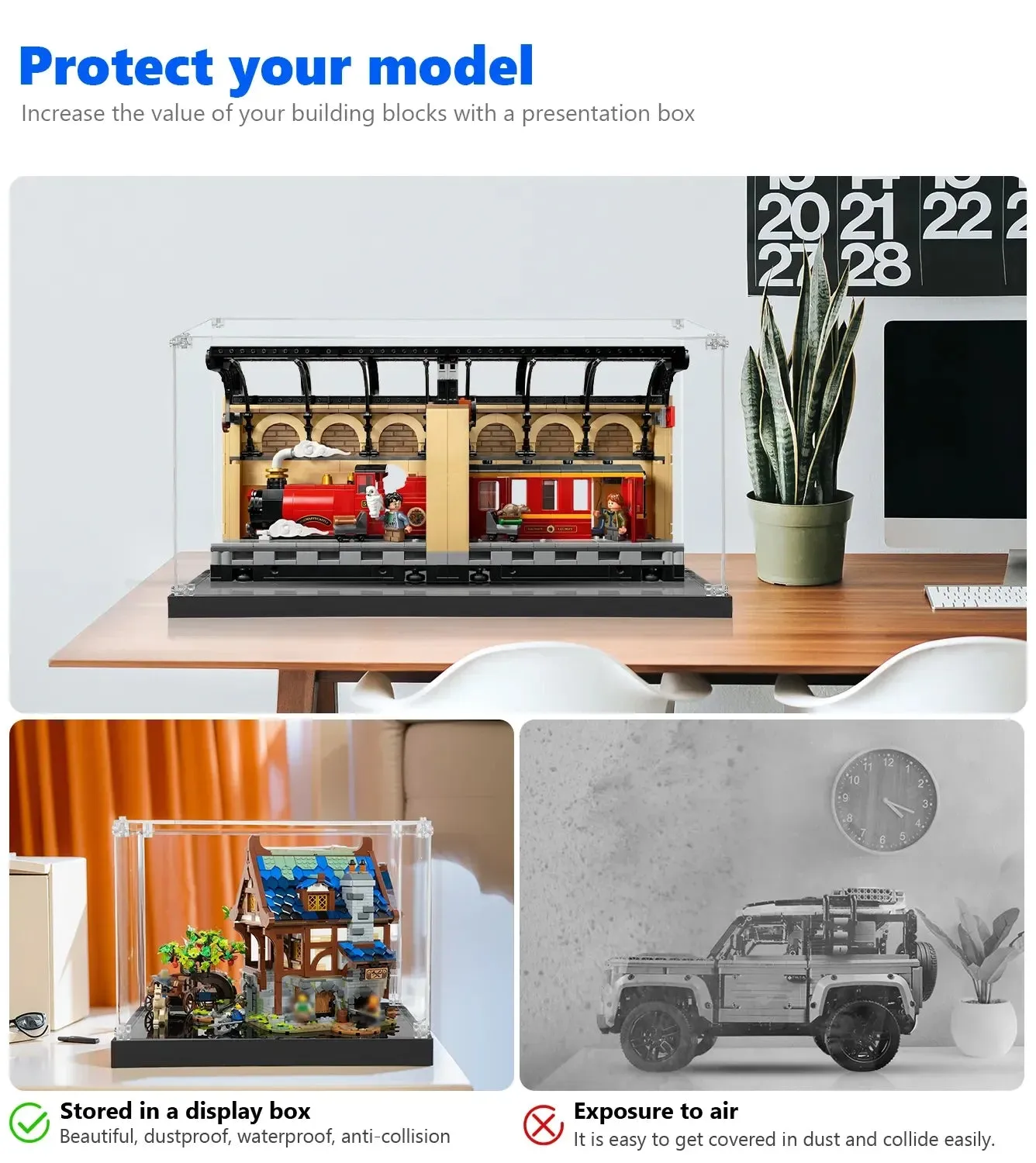 Vitrine für LEGO® Harry Potter™ Book Nook: Hogwarts™ Express 76450 — 4