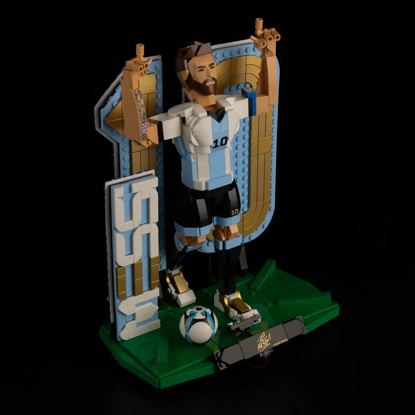 Premium-belysningskit kompatibelt med LEGO® Editions Lionel Messi – Soccer Legend 43015 — 16