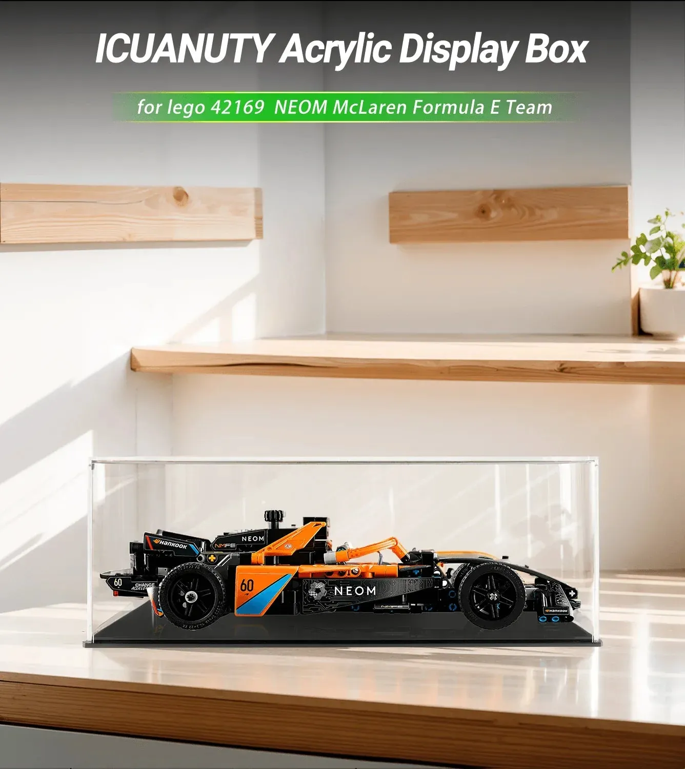 Vitrine für LEGO NEOM McLaren Formula E Team 42169 — 2