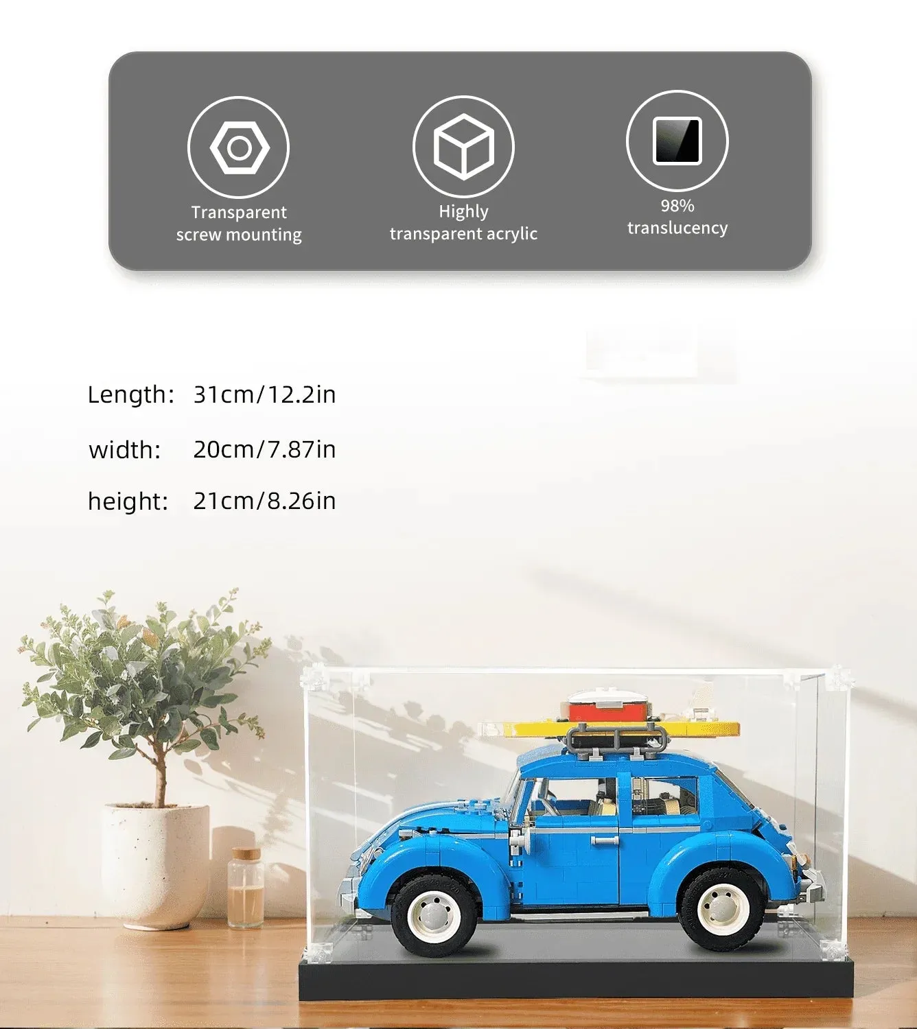 Eksponavimo dėžė LEGO Creator Volkswagen Beetle 10252 — 5