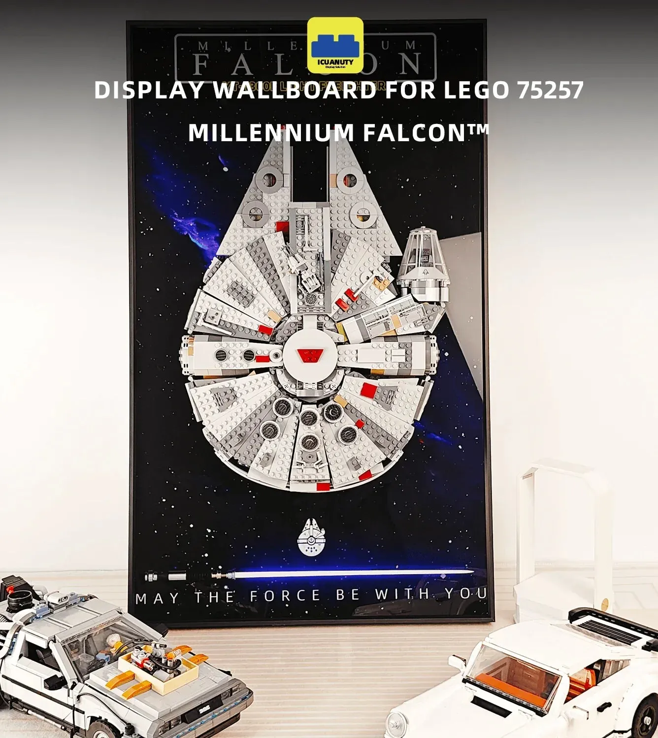 Wand-Displayrahmen für Lego 75257 Star Wars Millennium Falcon — 4
