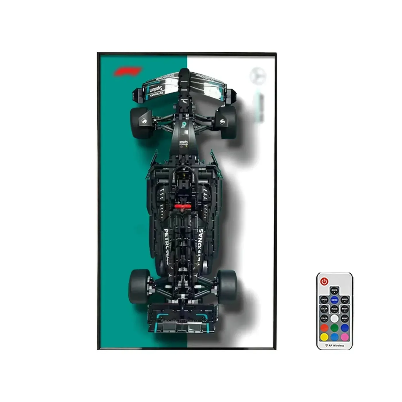 Väggmonterad displayram för Lego Technic™ Mercedes-AMG F1 W14 E Performance (42171) — 21