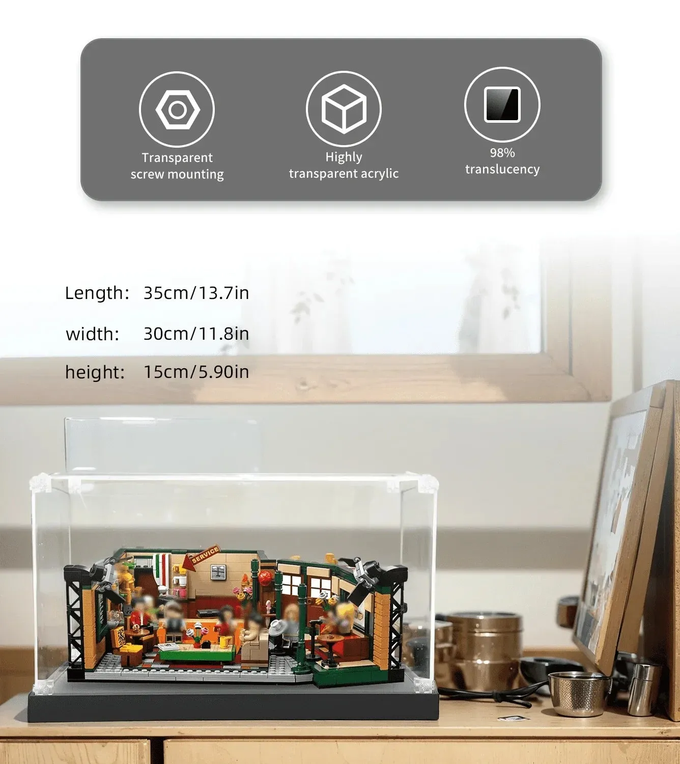 Eksponavimo dėžė Lego Friends Central Perk 21319 — 5