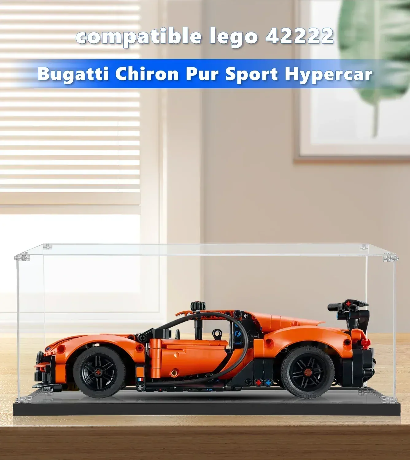 Display Case For LEGO Technic Bugatti Chiron Pur Sport Hypercar 42222 — 3