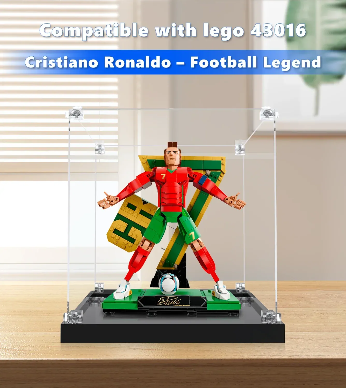 Display Case for LEGO® Cristiano Ronaldo – Soccer Legend 43016 — 10