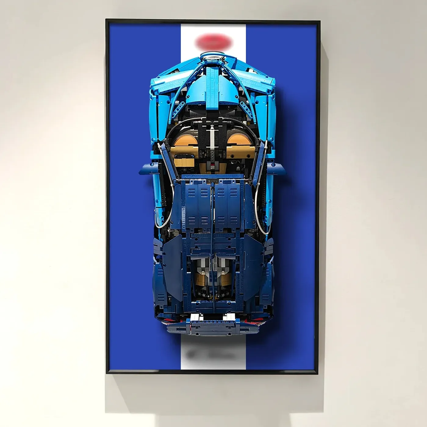 Väggmonterad displayram för LEGO 42083 Technic™ Bugatti Chiron-bil — 5