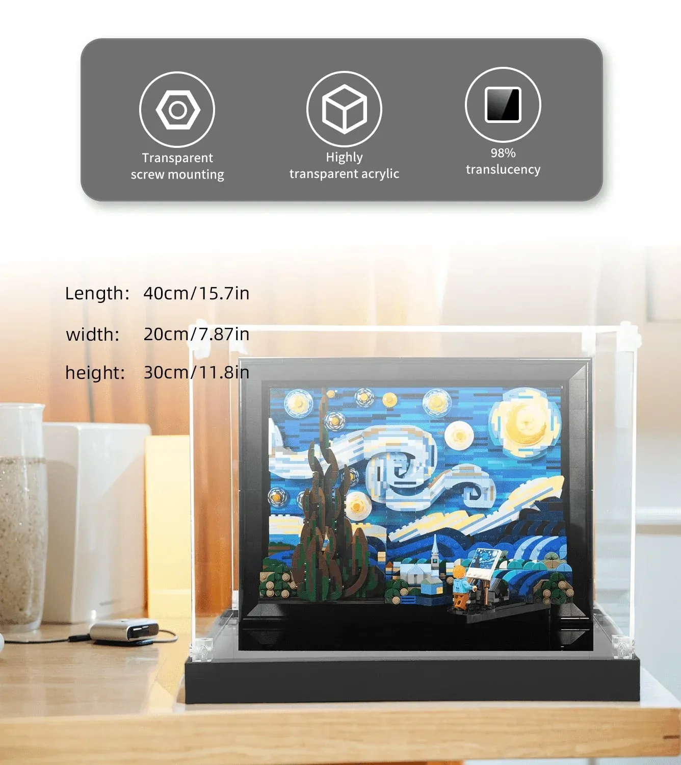 KABO-Eksponavimo dėžė Lego van Gogh - The Starry Night 21333 — 4
