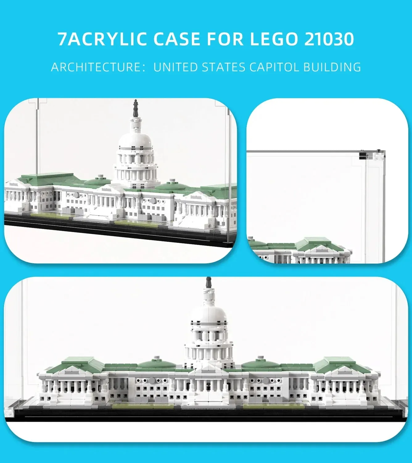 Display Case for Lego Architecture United States Capitol Building 21030 — 5