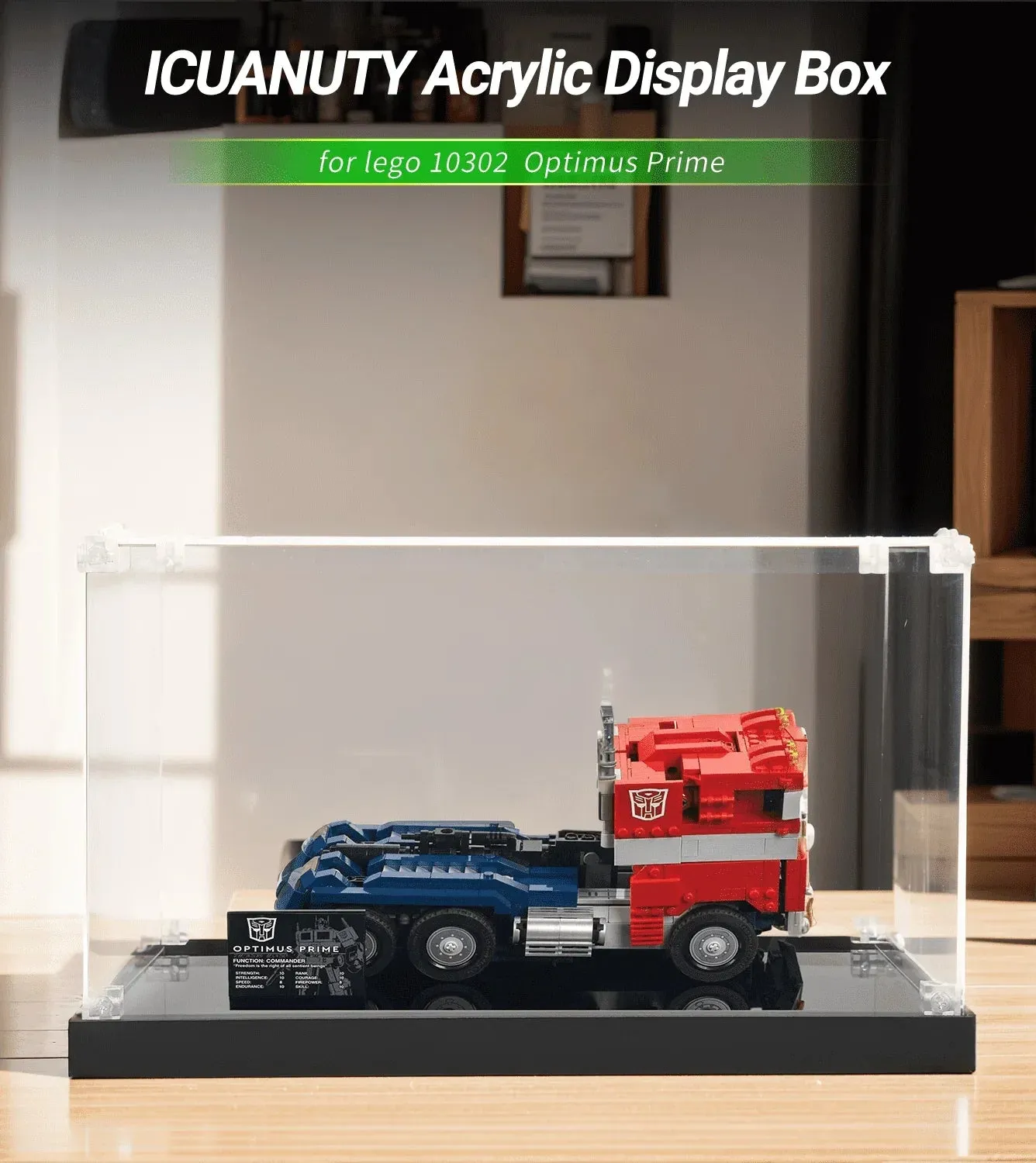 Display Case for Lego Creator Expert Optimus Prime 10302 — 2