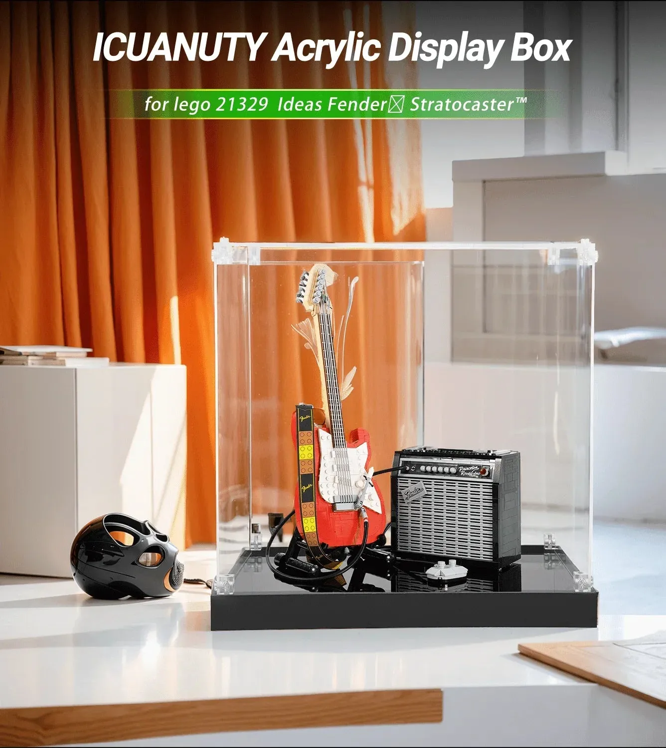 Display Case for LEGO Ideas Fender Stratocaster 21329 — 2