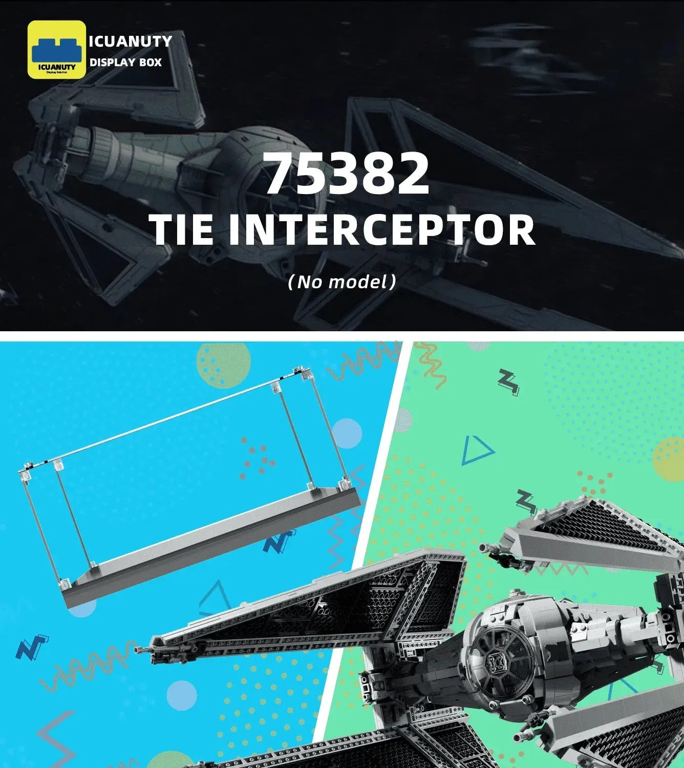 Vitrine für LEGO Star Wars TIE Interceptor 75382 — 5