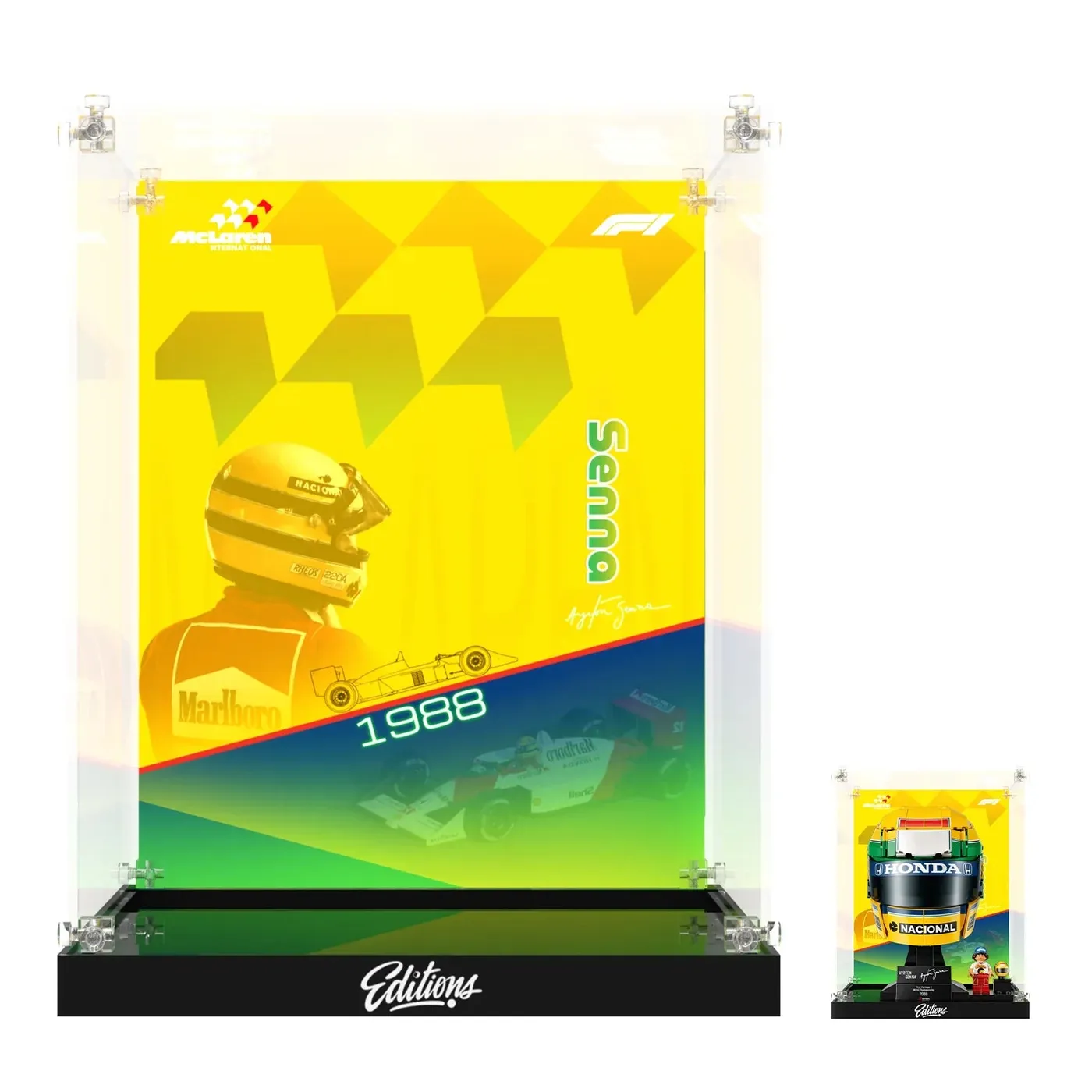 Eksponavimo dėžė, suderinama su LEGO šalmais 43024/43014/43017/43022/43023/75458/11373/75351/75328/75429/75304/75274 — 2