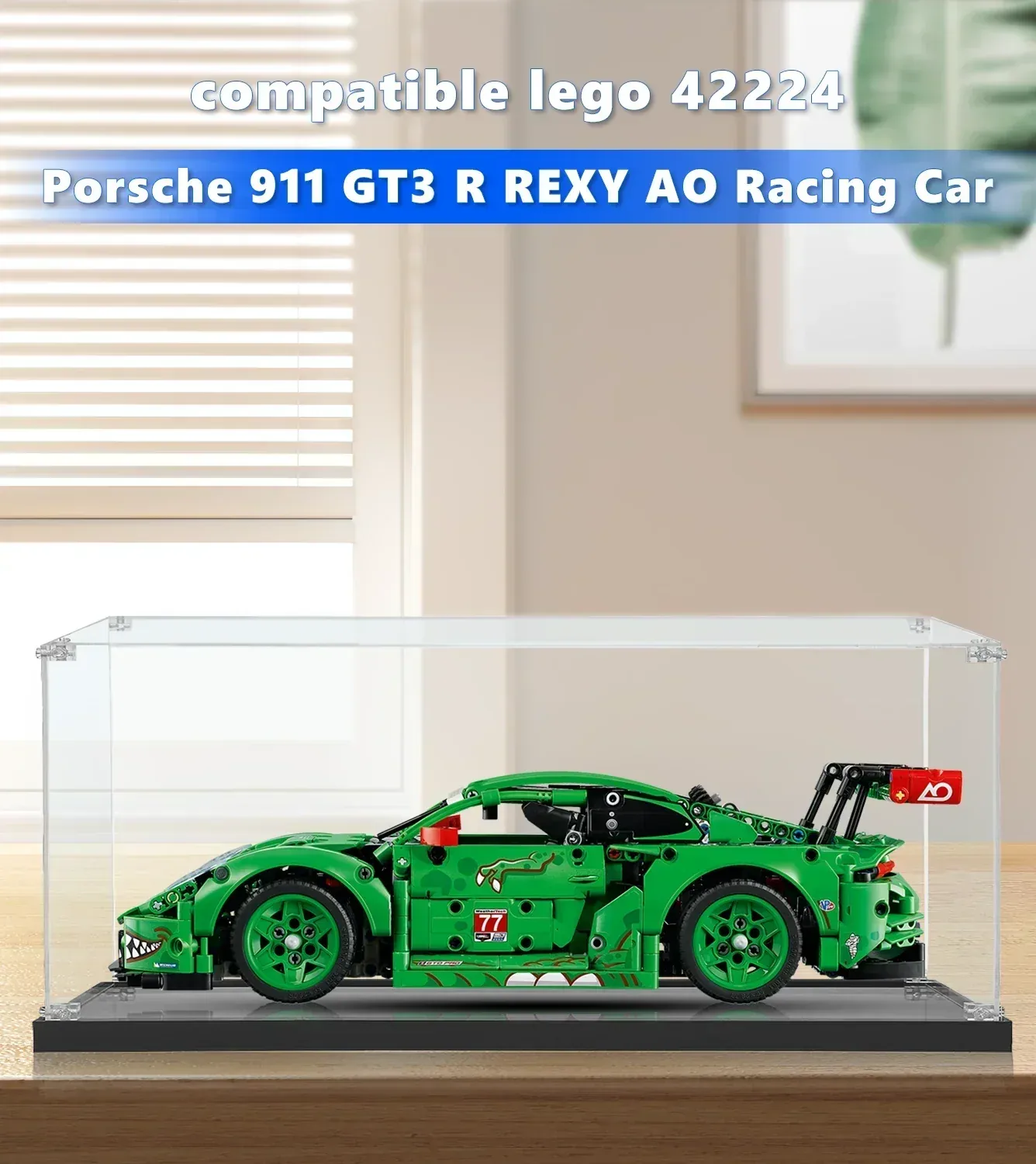 Eksponavimo dėžė, skirta LEGO Technic™ Porsche 911 GT3 R REXY AO Racing Car 42224 — 9
