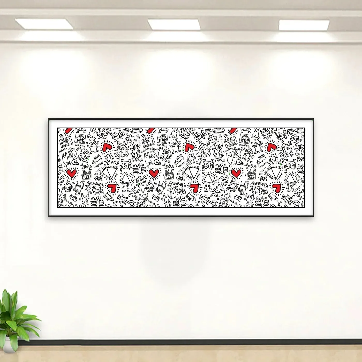 Wall display frame for LEGO Art Keith Haring – Dancing Figures 31216 — 4