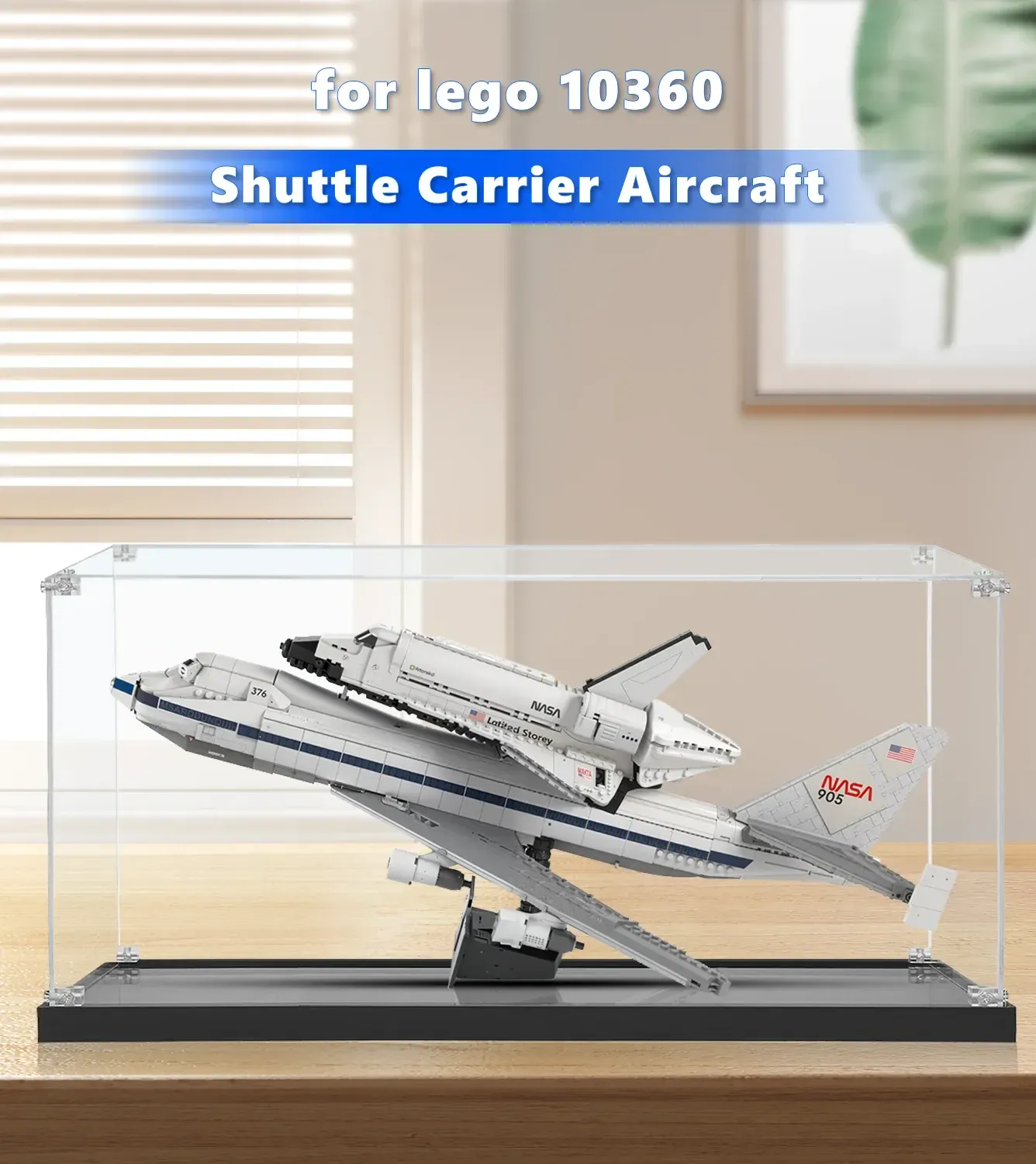 Vitrine für LEGO® Icons Shuttle Carrier Aircraft 10360 — 8