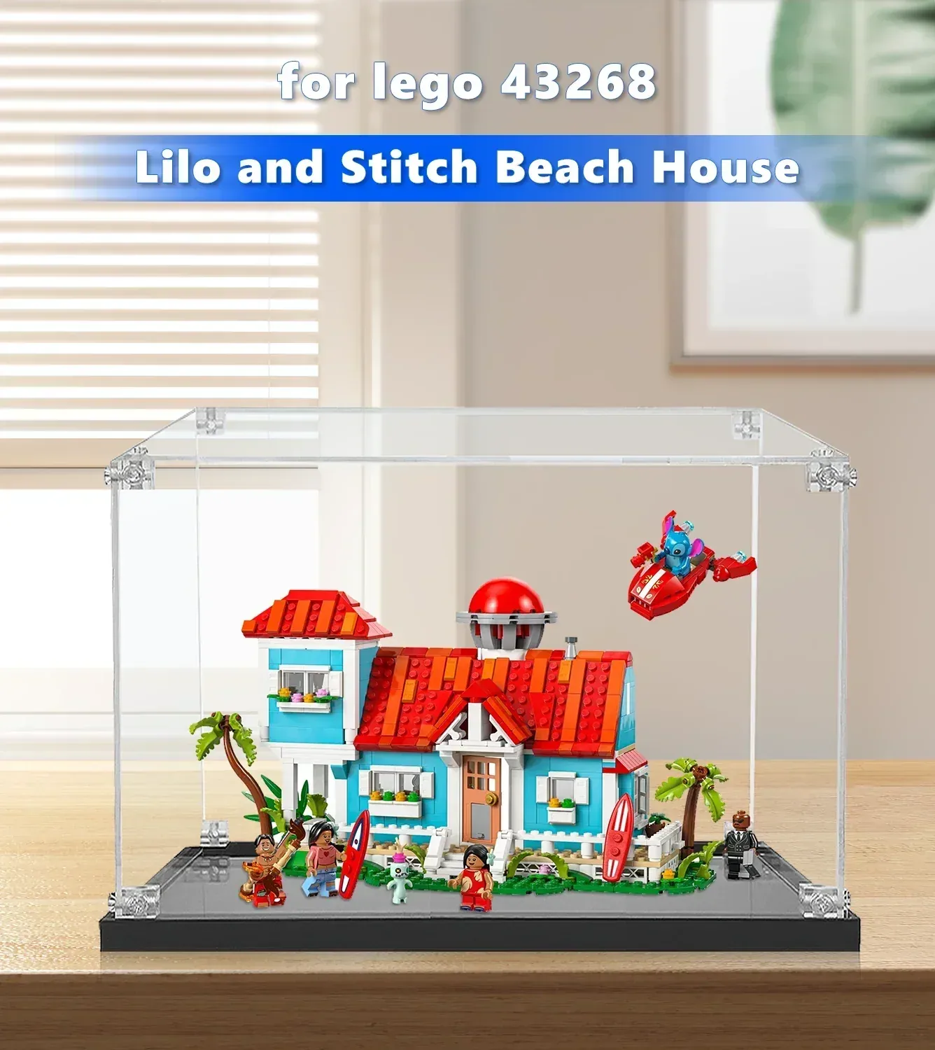 Vitrine für LEGO® Disney™ Lilo and Stitch Beach House 43268 — 2