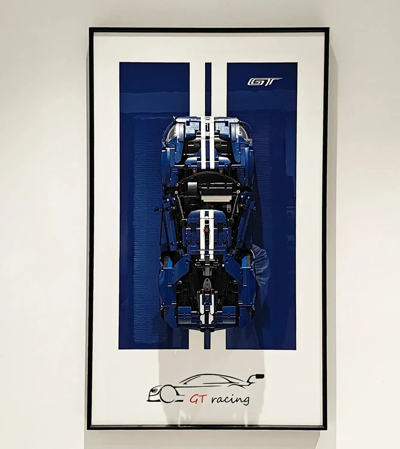 Väggmonterad displaytavla för LEGO 42154 Technic™ 2022 Ford GT LEGO-bil — 9