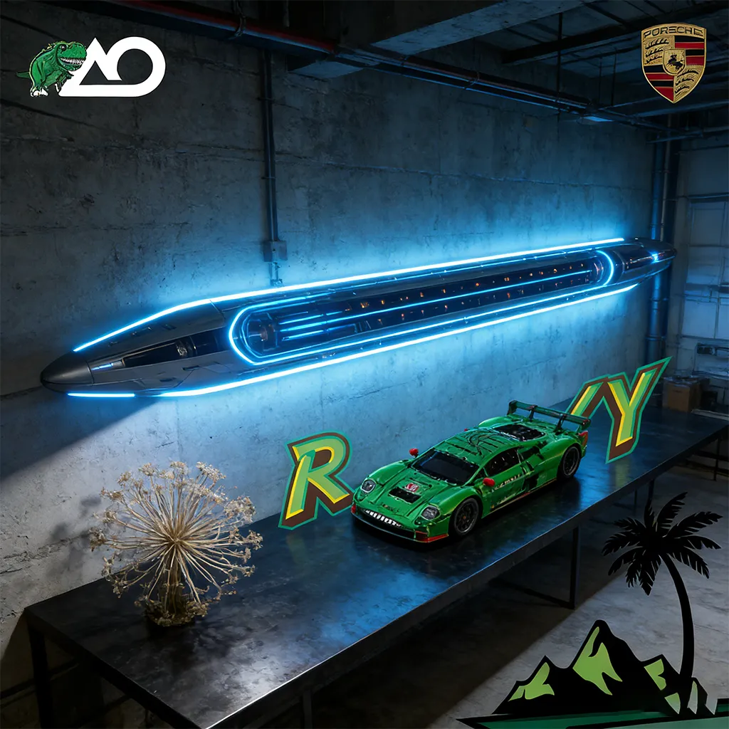 Wall-Mounting LEGO® Technic™ Porsche 911 GT3 R "Rexy" (42224)