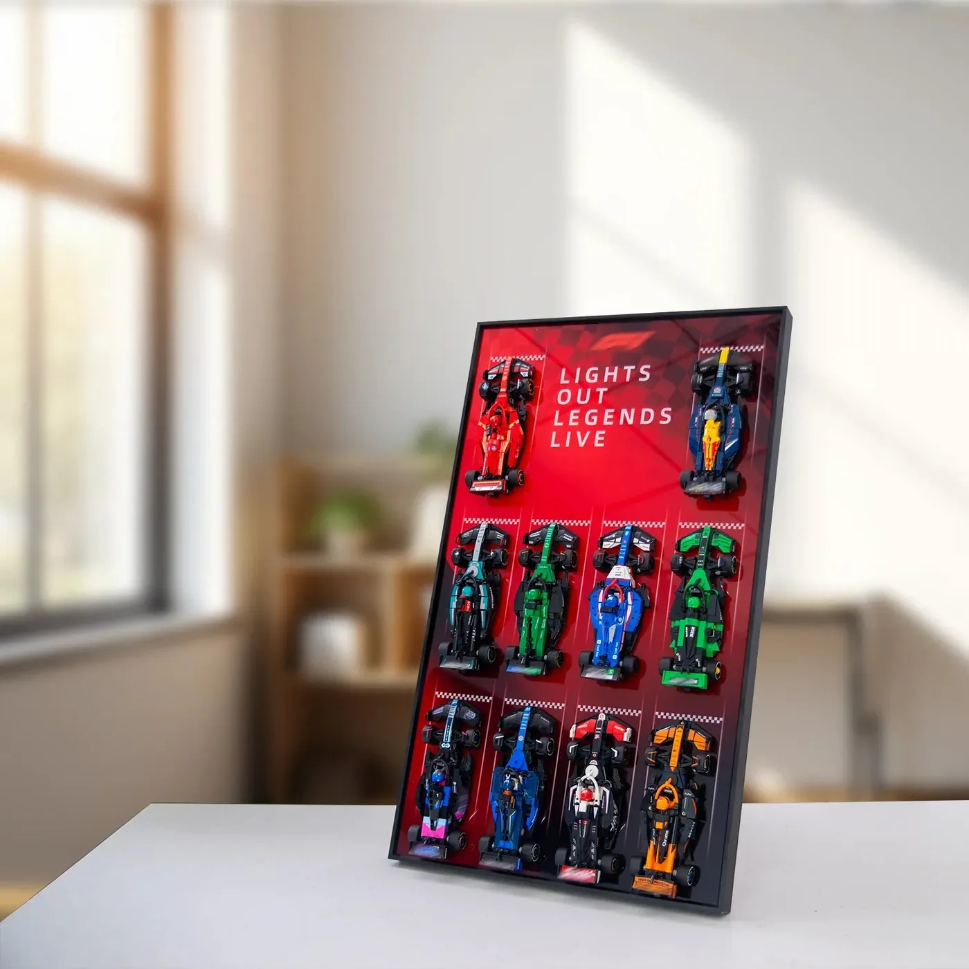 Display wall frame for LEGO Speed Champion series Full Collection — 8