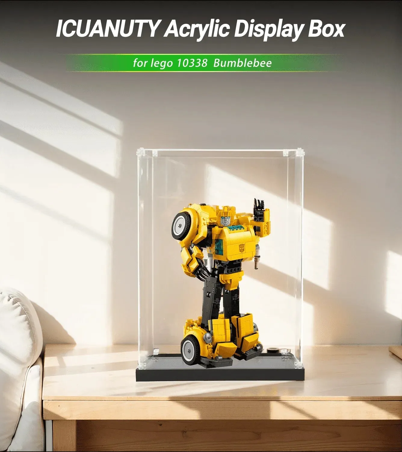 Vitrine für LEGO Icons Bumblebee 10338 — 2