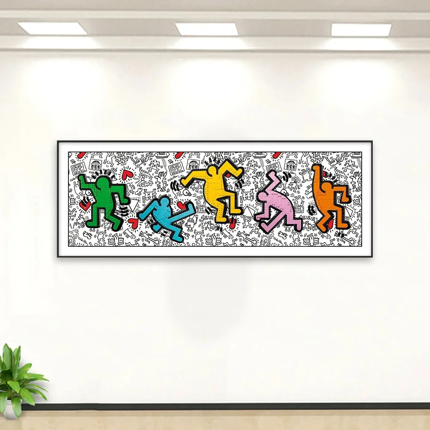 Wall display frame for LEGO Art Keith Haring – Dancing Figures 31216
