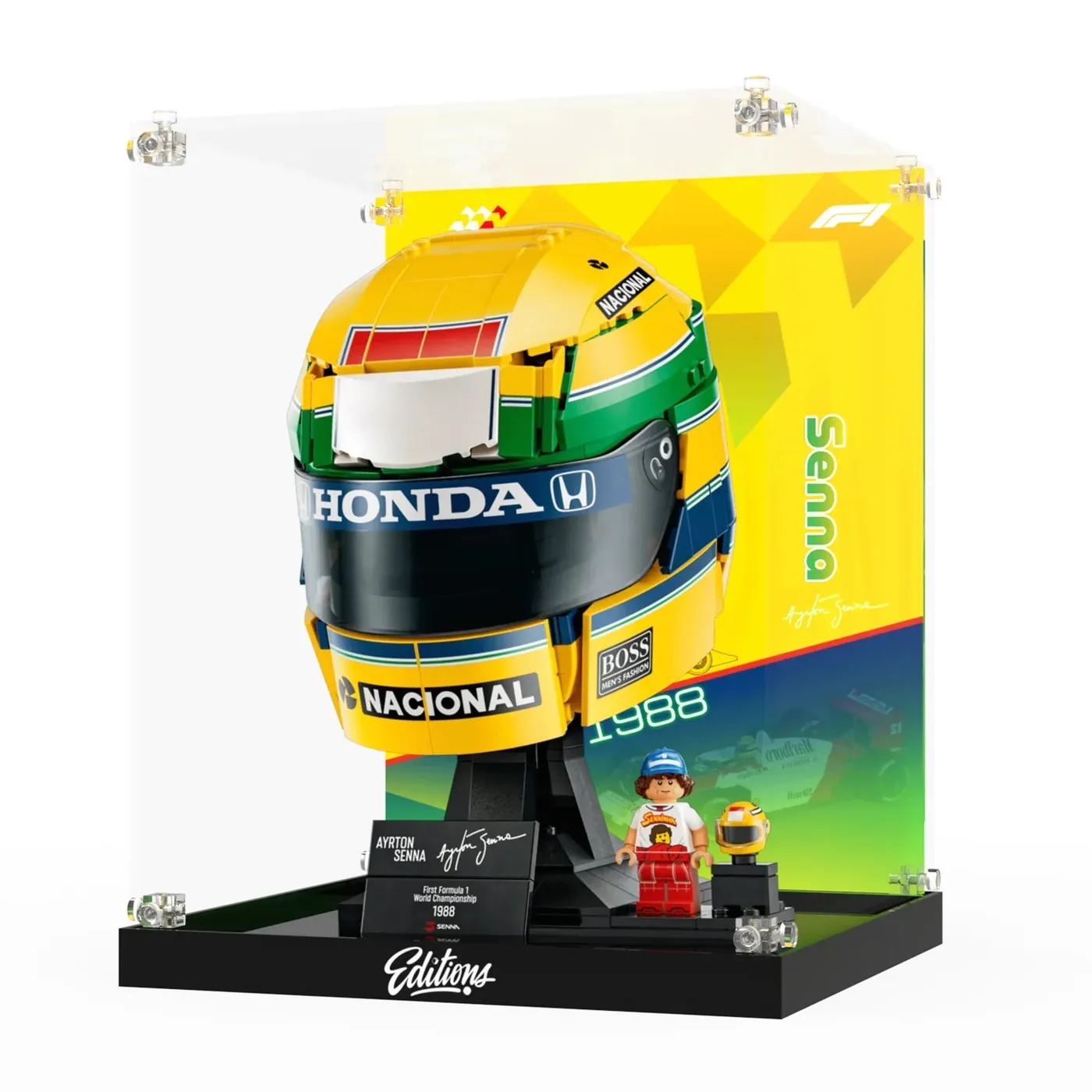 Vitrine für LEGO® Editions Ayrton Senna Helmet 43024 — 3