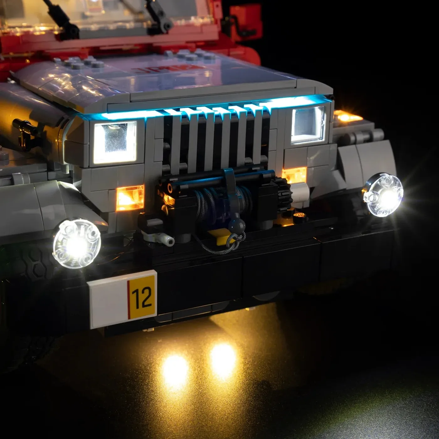Premium-Beleuchtungsset kompatibel mit LEGO® Jurassic World™ Jurassic Park Jeep® Wrangler 77984 — 20