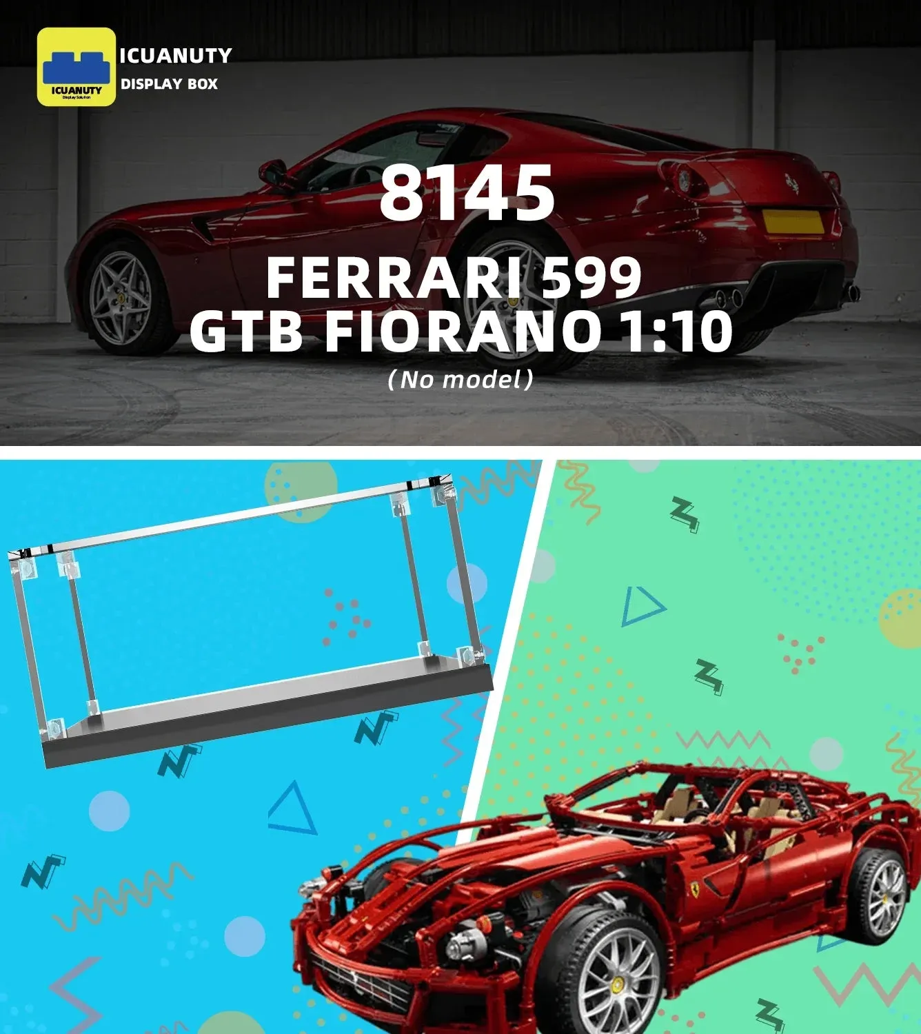 Display Case for LEGO Ferrari 599 GTB Fiorano 8145 — 7