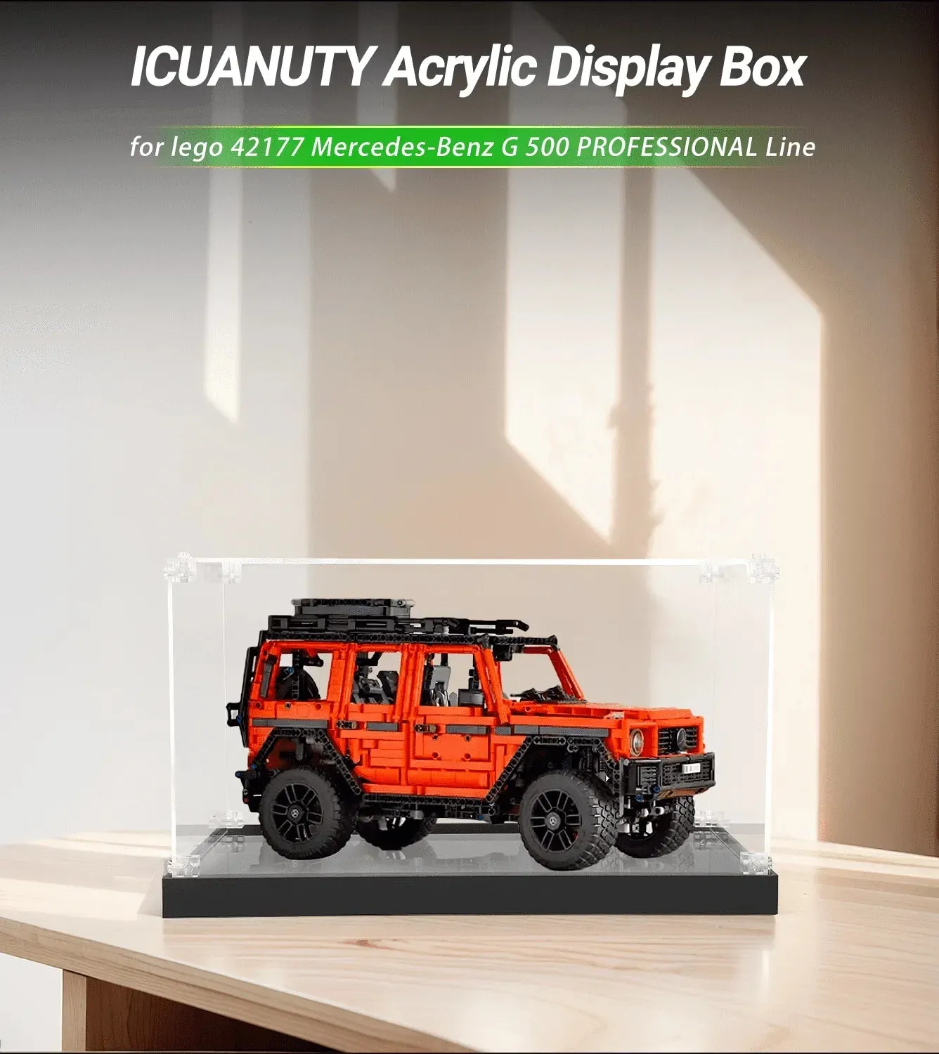 Vitrine für LEGO Mercedes-Benz G 500 PROFESSIONAL Line 42177 — 2