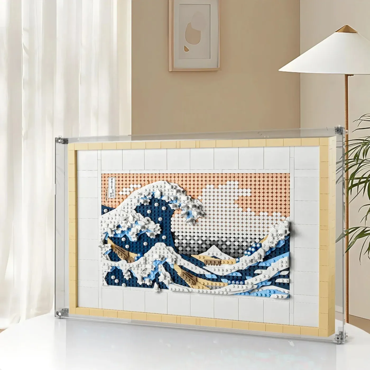 Premium-Wandvitrine für LEGO® Art Hokusai – The Great Wave 31208 — 3