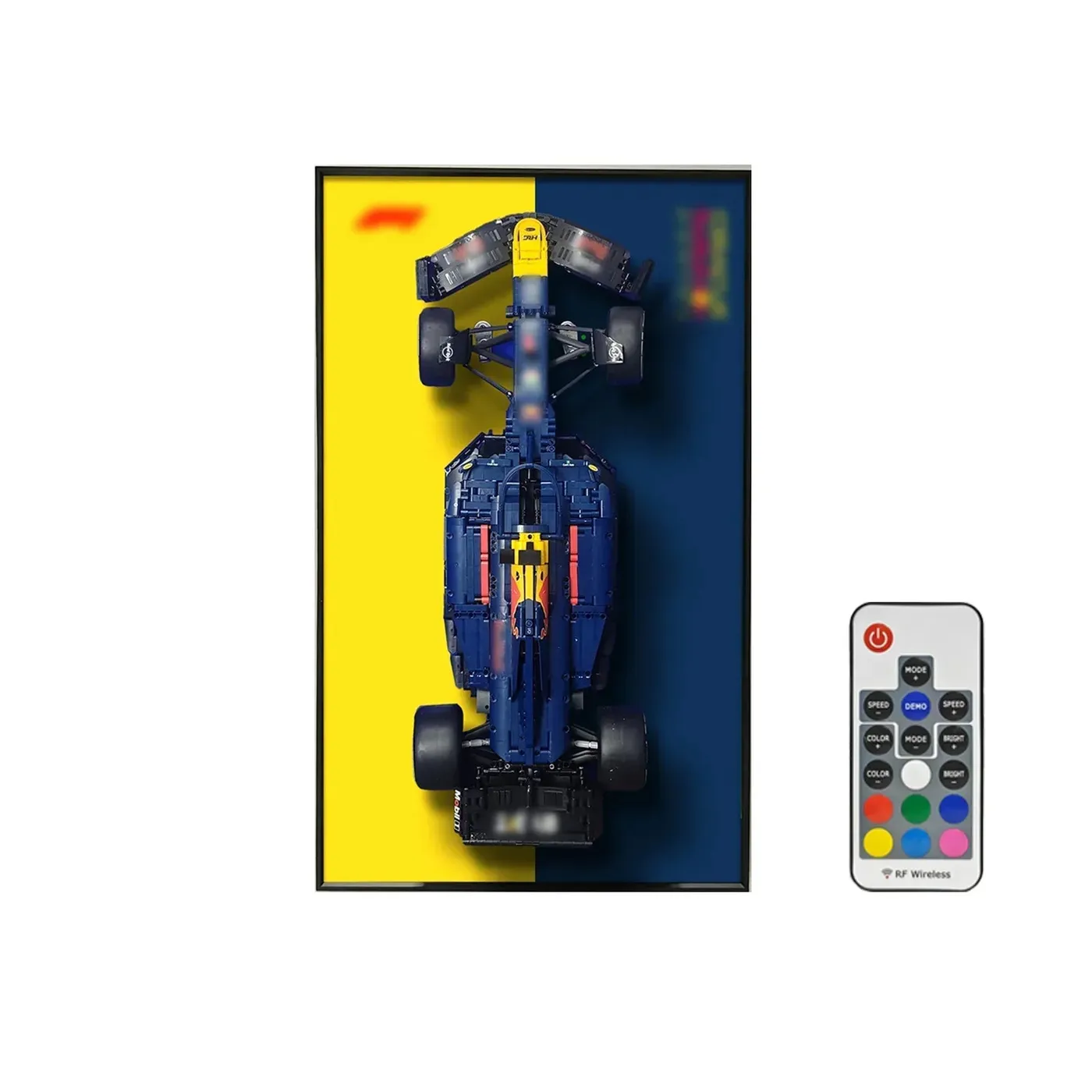 Wall display frame for LEGO Oracle Red Bull Racing RB20 F1 Car 42206 — 22