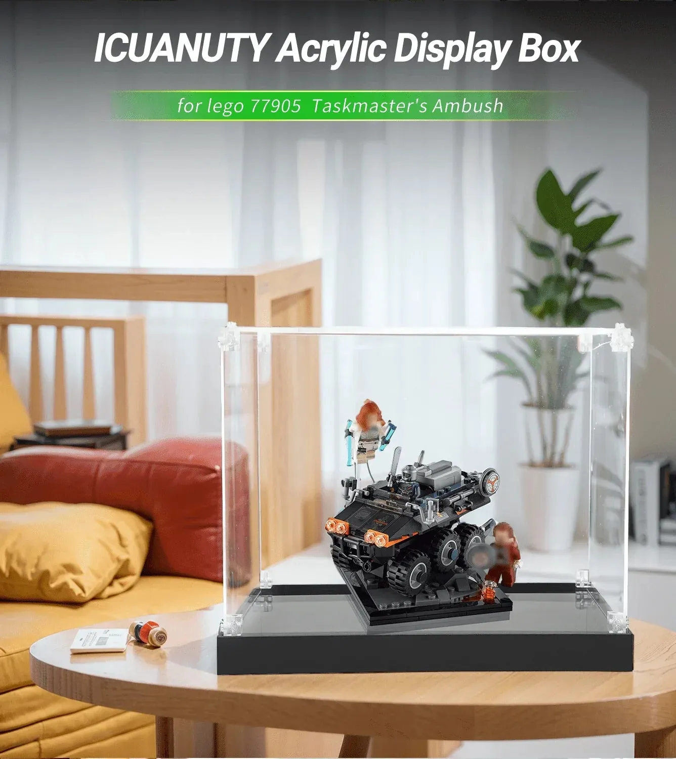 Display case for LEGO Marvel Black Widow：Taskmaster's Ambush 77905 — 2