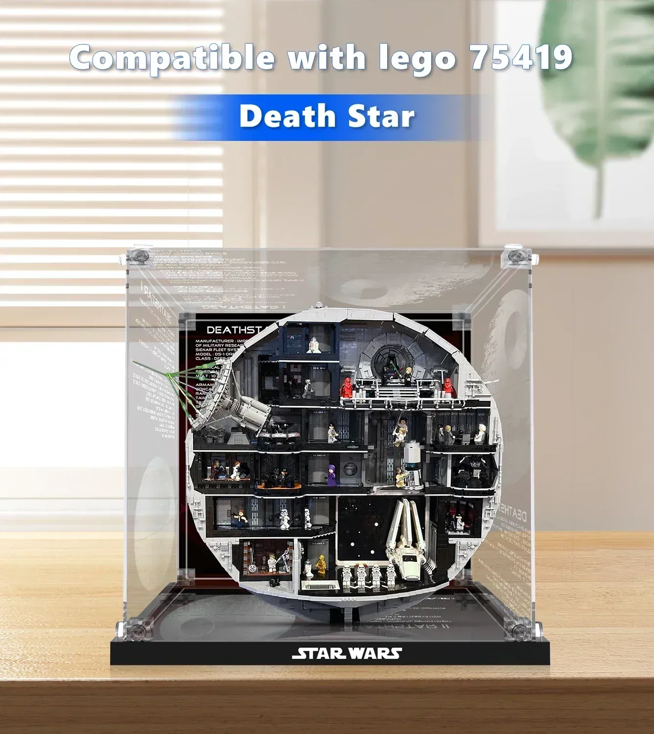 Premium-Acrylvitrine für LEGO® Star Wars™ Death Star™ 75419 — 7