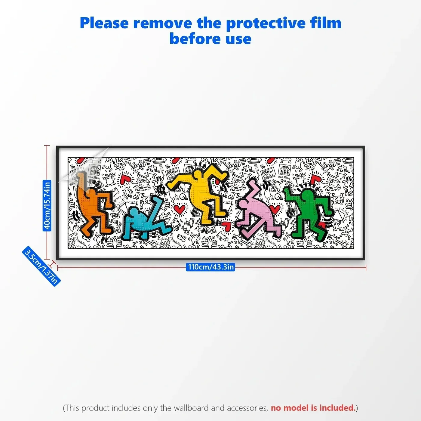 Wall display frame for LEGO Art Keith Haring – Dancing Figures 31216 — 5