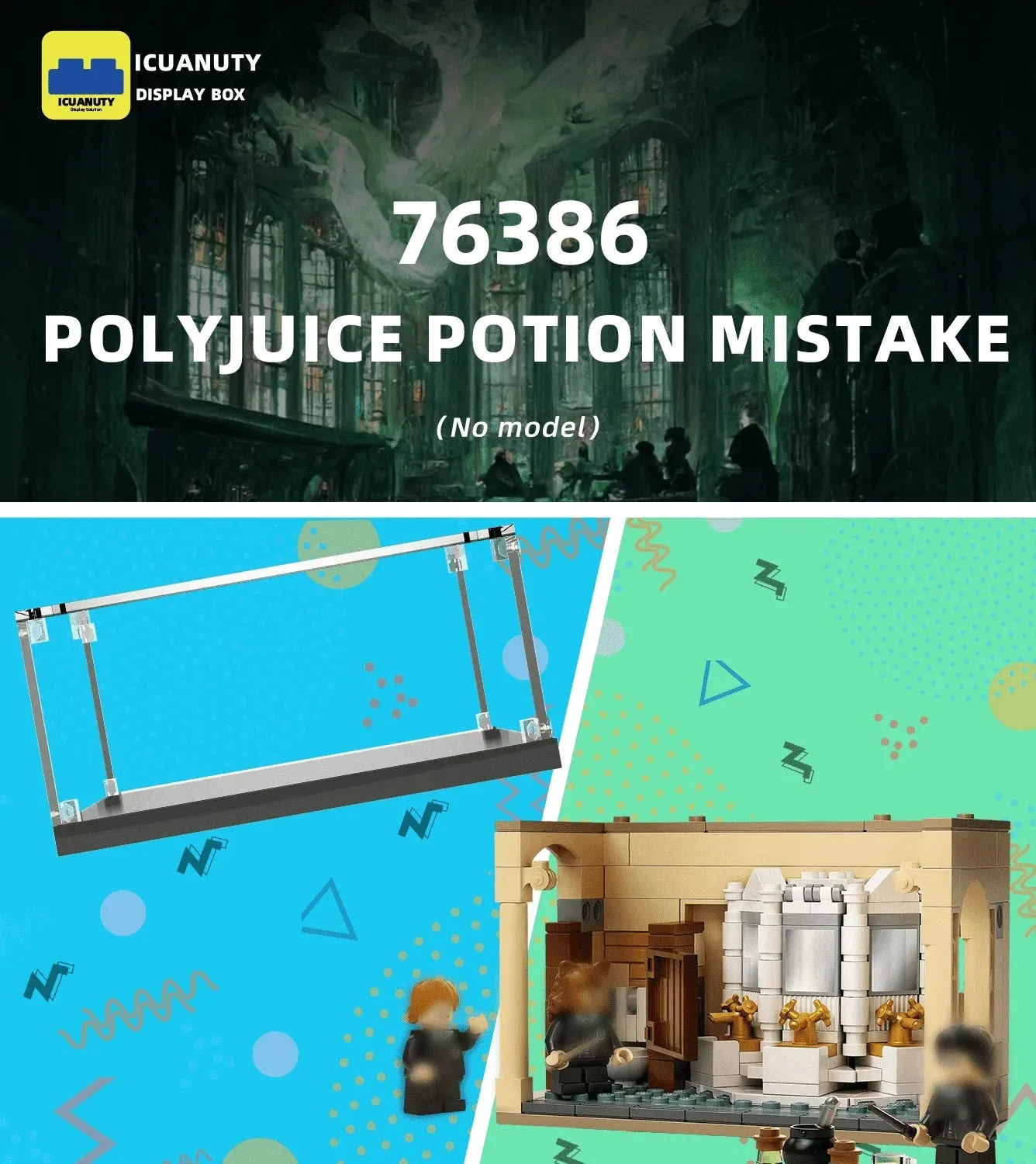 Display Case for Lego Hogwarts: Polyjuice Potion Mistake 76386 — 4
