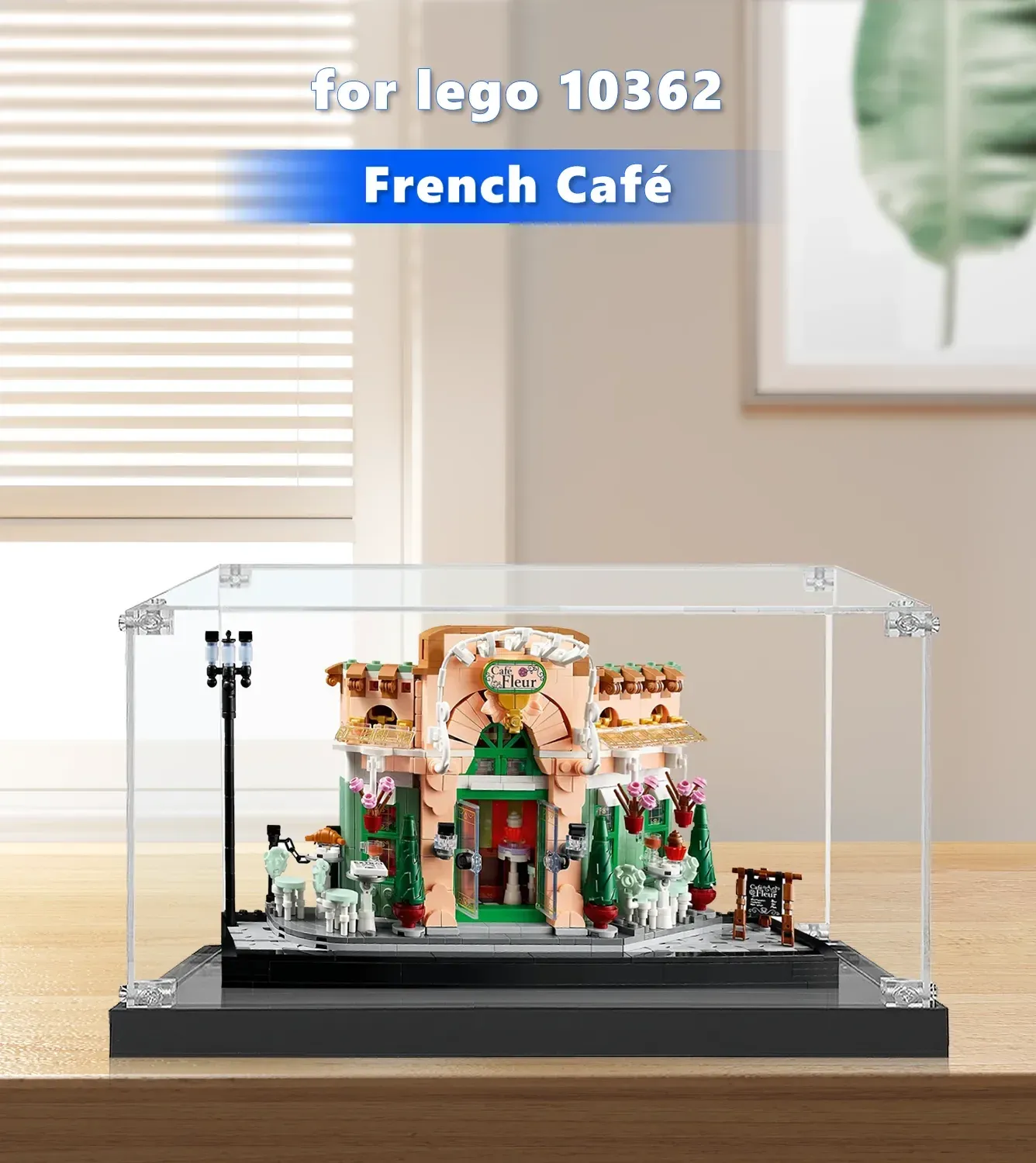 Display case for LEGO® Icons French Café 10362 — 2